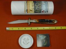 Tuna Valley Cutlery Genuine Amber Stag Mountain Cougar Swing Guard Knife Rare 1 of 30 COA Made USA