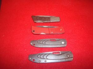 GERBER USA KNIFE LOT STL 2.5 SILVER KIGHT BY SAKAI JAPAN 4 KNIVES