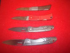 GERBER USA KNIFE LOT STL 2.5 SILVER KIGHT BY SAKAI JAPAN 4 KNIVES
