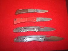GERBER USA KNIFE LOT STL 2.5 SILVER KIGHT BY SAKAI JAPAN 4 KNIVES