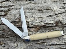 GEC NORTHFIELD ** PHYSICIAN KNIFE 412226 BONE BURLAP MICARTA