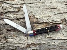 GEC TIDIOUTE ** PHYSICIAN KNIFE 412226 BLACK RASPBERRY JIGGED BONE