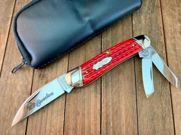 Case Classic Wharncliffe Split Backspring Whittler Red Corn Cob Jigged Bone 6355 1992 Case Classic Wharncliffe Split Backspring Whittler Red Corn Cob Jigged Bone 6355 1992