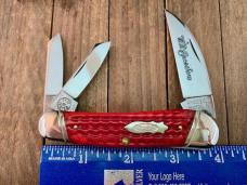 Case Classic Wharncliffe Split Backspring Whittler Red Corn Cob Jigged Bone 6355 1992