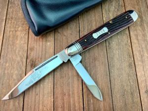 Queen City Cutlery Classics English Jack Antique Green Winterbottom Bone