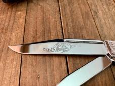 Queen City Cutlery Classics English Jack Antique Green Winterbottom Bone