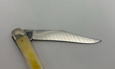 Frank Buster Fight'n Rooster 5" Yellow Bone Toothpick Reverse Etch
