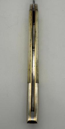 Frank Buster Fight'n Rooster 5" Yellow Bone Toothpick Reverse Etch