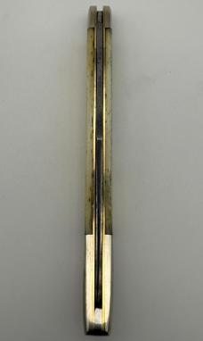 Frank Buster Fight'n Rooster 5" Yellow Bone Toothpick Reverse Etch
