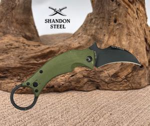 Fox Bastinelli BlackBird Karambit FX-591OD N690 Od Green G10 Folding Knife (34)