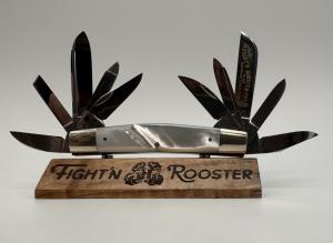 1984 Frank Buster Fight'n Rooster International Cutlery Club 10-Blade MOP Congress 367/600