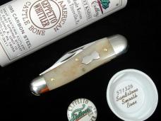 Great Eastern Cutlery GEC Sandstone Smooth Bone Geppetto Whittler Knife NIT 571326 Made In USA