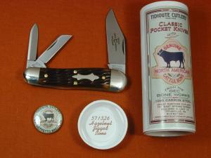 Great Eastern Cutlery GEC Hazelnut Jigged Bone Geppetto Whittler Knife NIT 571326 Made In USA