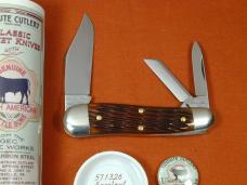 Great Eastern Cutlery GEC Hazelnut Jigged Bone Geppetto Whittler Knife NIT 571326 Made In USA