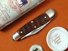 Great Eastern Cutlery GEC Hazelnut Jigged Bone Geppetto Whittler Knife NIT 571326 Made In USA