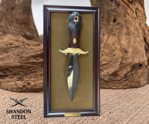 The Black Panther Knife By Ray Beers Franklin Mint Fixed Blade with Plaque 