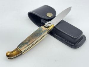 AB ITALY Genuine Mammoth Fossil Lever Lock Automatic IN SHEATH