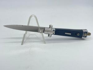 1960s BARGEON INOX France Small Black Switchblade Automatic