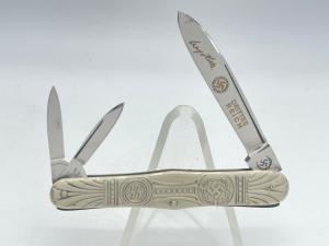 Drittes (Third) Reich Adolf Hitler Signature Nazi Nickel Silver Whittler