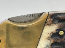 PUMA Genuine Stag 2-Blade Lockback w/ Sheath (factory error)