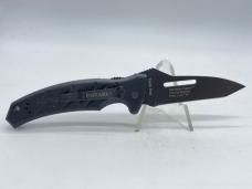 ONTARIO KNIFE COMPANY USA XM Strike Fighter Black Tanto Automatic Knife w/ OMP