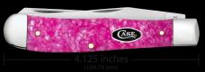 Case XX Knives USA Trapper Pink Crackle Kirinite 16160 Stainless Pocket Knife