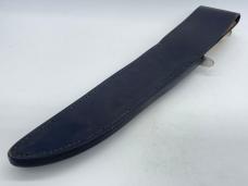 DENNIS E. FRIEDLY Custom Handmade Walrus Ivory Engraved Bowie w/ Sheath