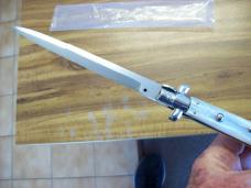 Vintage Italian Automatic Stiletto 13 Incher Swivel Bolster Inox Pearlex Bayo Looks UNUSED! 