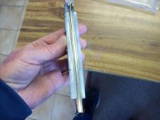 Vintage Italian Automatic Stiletto 13 Incher Swivel Bolster Inox Pearlex Bayo Looks UNUSED! 