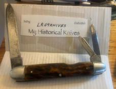 LARGE SLEEVEBOARD WHITTLER ETCHED "BLACK DIAMOND"