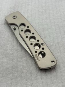 CRKT Vintage Blitz Model 6603 1 Blade Liner Lock Large 5" Closed Pocket Knife (74)