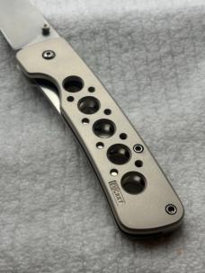 CRKT Vintage Blitz Model 6603 1 Blade Liner Lock Large 5" Closed Pocket Knife (74)