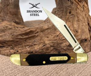 Old Timer Pal 12OT Folding Pocket Knife - Schrade Pen Knife Sawcut Delrin 146