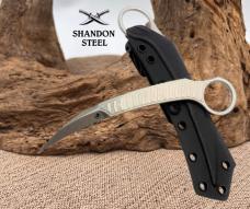 Microtech 215-10 APS Feather Signature Series NIB Manual Open Fixed Blade Knife 