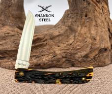 CASE XX USA 5137 SS STAG KENTUCKY BICENTENNIAL SOD BUSTER POCKET KNIFE 1976