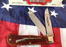 1992 Winchester Large Mountain Man Trapper (Mdl#29103 1/2) w/ Super Bone Handles -NOS
