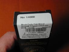 Case xx Smooth Black Curly Oak Wood Trapper Knife 14000 USA Made 2024 7254 SS