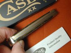 Case xx Smooth Black Curly Oak Wood Trapper Knife 14000 USA Made 2024 7254 SS