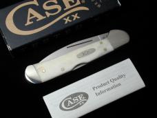 Case xx Smooth Natural Bone Wharncliffe Copperlock Knife 13319 USA Made 2025 61549WL SS