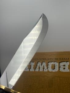 WR Case & Sons Cutlery Co 2012 Bowie Fixed Blade Hunting Knife With Leather Sheath