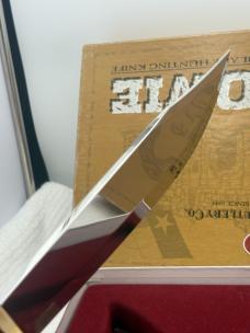 WR Case & Sons Cutlery Co 2012 Bowie Fixed Blade Hunting Knife With Leather Sheath