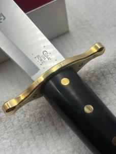 WR Case & Sons Cutlery Co 2012 Bowie Fixed Blade Hunting Knife With Leather Sheath