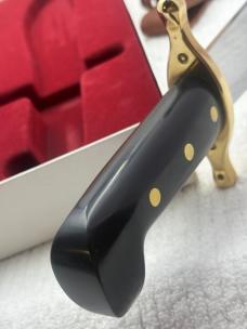 WR Case & Sons Cutlery Co 2012 Bowie Fixed Blade Hunting Knife With Leather Sheath