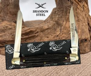 Queen Cutlery 66 S Muskrat Knife D2 Steel quotForest Edgequot Winterbottom Delrin 159