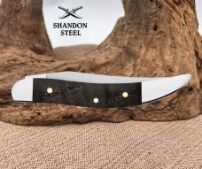 CASE XX KNIVES SMOOTH BLACK CURLY OAK WOOD TEXAS TOOTHPICK POCKET KNIFE #14009