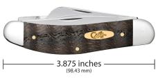 CASE XX KNIVES USA SMOOTH BLACK CURLY OAK WOOD 3 BLADE SOWBELLY  KNIFE #14011