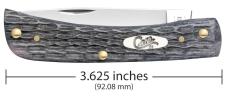 CASE XX KNIVES SOD BUSTER JR - POCKET WORN GRAY BONE CRANDALL JIG 6137 CS 58412