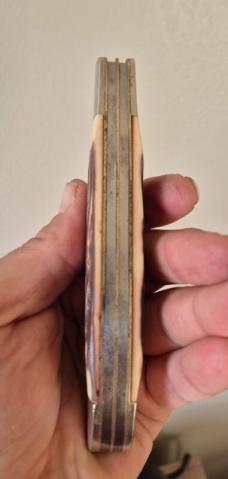 5 1/4" Kabar 1184 USA Imitation Stag Folding Hunter Knife