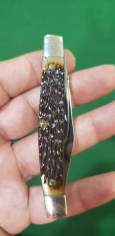 Vintage Queen #9105 USA, Two Blade Jack Knife ,Delrin handle, Q82