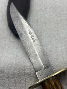 Joseph Allen & Sons Non-XLL Fixed Blade Vintage Hunting Knife Made In Sheffield England (26)
